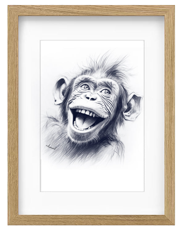 Kunstdruck - Grinsebacke