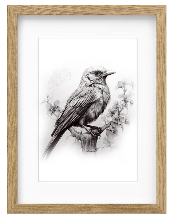 Kunstdruck - Spatzengesang