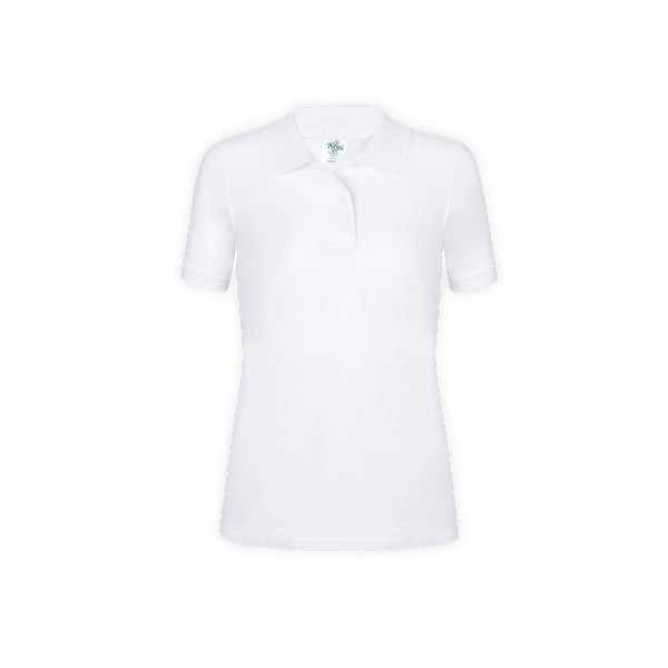 Frauen Weiß Polo-Shirt "keya" - WPS180